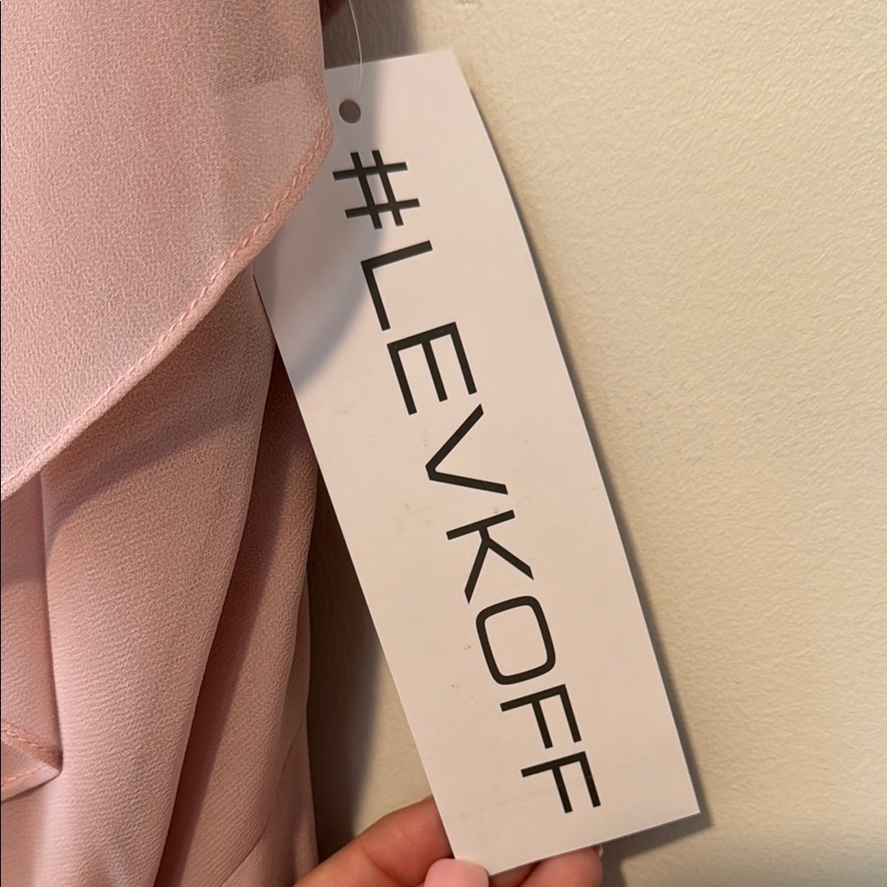 Pink Ruffled Maxi Dress - Picture 4 of 7